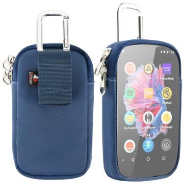 Imagem de TXEsign Bolsa de transporte para MP3 e MP4 Player com janela transparente para transporte de viagem para tela sensível ao toque de 4 polegadas MP3 Player Bolsa de armazenamento com bolso interno para