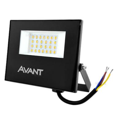 Imagem de Refletor Led 30w Avant Slim Branco Quente Bivolt 3000k
