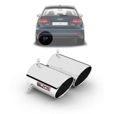 Imagem de Ponteira Esportiva Para Escapamento Ponta Dupla Audi A3