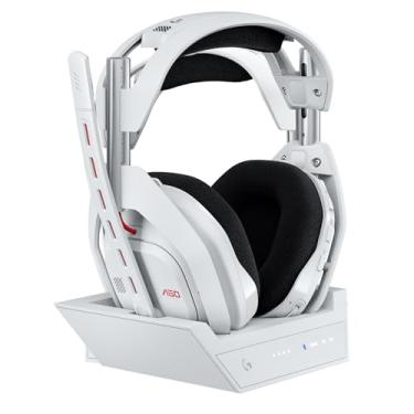 Imagem de Headset Gamer Sem Fio Logitech G Astro A50 LIGHTSPEED + Base Station (Gen 5) Tecnologia PLAYSYNC AUDIO e Conexão Bluetooth entre até 3 sistemas, Compatível Com Xbox Series X|S, PlayStation - Branco
