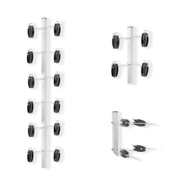 Imagem de Big Haste Industrial de Canto 25x25mm 1 Metro 12 Isoladores - Confiseg
