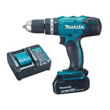 Imagem de Parafusadeira /Furadeira 18 Velocidades Impacto Dhp453 Makita 1 Bateri