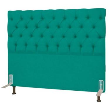 Imagem de Cabeceira Para Cama Box King 1,98 M Lisboa (Suede Azul Turquesa)