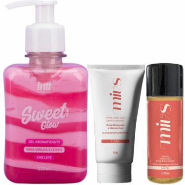 Imagem de Kit Skin Care Feminina Hidratante Aromatizante Beijavel Chiclete Sweet