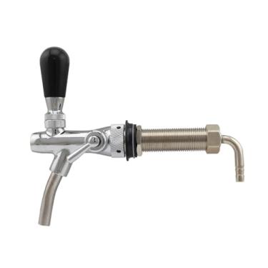Imagem de Fabricação caseira de cerveja Beer Tap Flow Control Beer Faucet With Long Shank Golden Plating Keg Tap Kegerator Spout Homebrew Dispenser Acessórios para vinho(Silver)