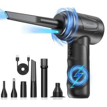 Imagem de Air Duster Elétrico Sem Fio CAGIWIRU - 3 Velocidades com Luz LED