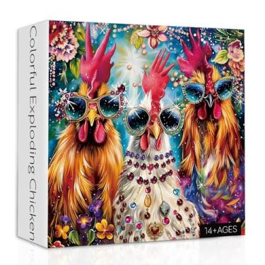 Imagem de Colorful Exploding Chicken Puzzles 1000PCS
