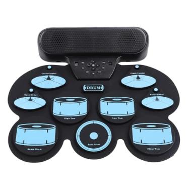 Imagem de Tambre de Bateria Eletrônica, Conjunto de Tambor de Pedal Dobrável Em Casa