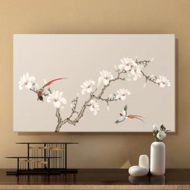 Imagem de Capa protetora de tela de TV com tudo incluído, pano de tela chinês moderno, capa protetora de monitor de TV de computador para Smart TV LCD LED de 42-100 polegadas ||65 polegadas