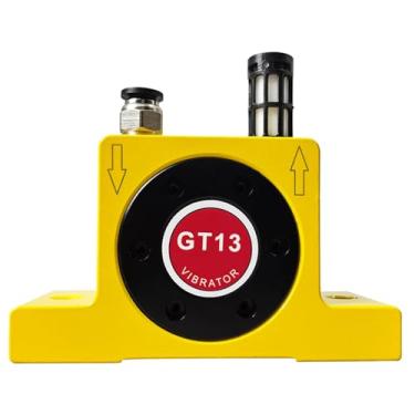 Imagem de PreAsion GT13 Vibrador Turbino Pneumático e Silenciador GT13 Engrenagem Tipo Turbina Vibrador Pneumático Vibradores de Turbina Industrial para Transporte de Material