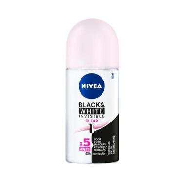 Imagem de Desodorante Roll On Nivea Invisible Black & White Clear 50ml