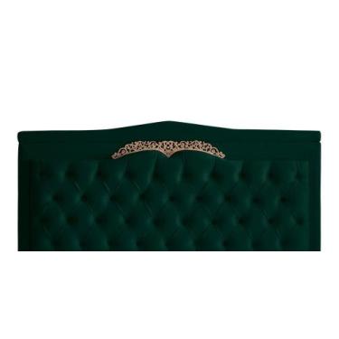 Imagem de Cabeceira De Cama Box Painel Helena Casal 140 cm Retro Capitonê Botão 