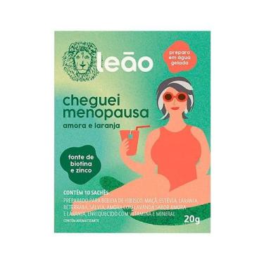 Imagem de Chá Leão Cheguei Menopausa Sabor Amora e Laranja 10 Sachês 20g