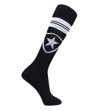 Imagem de Meião Infantil Juvenil Botafogo Preto Rikam Oficial, GG