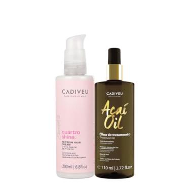 Imagem de Kit Cadiveu Essentials Quartzo Shine Pré- Shampoo e Açaí Oil 110 (2 produtos)