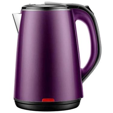 Imagem de Chaleira Elétrica 1.8L com Desligamento Automático, Aço Inoxidável, 1500W, Roxa, 110v, KJLY, Violeta