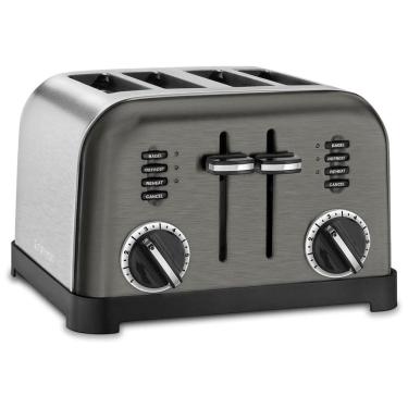 Imagem de Torradeira Elétrica, Metal Classic, 4 Fatias, Inox, 110v, CUISINART CPT 180BKS, Preto