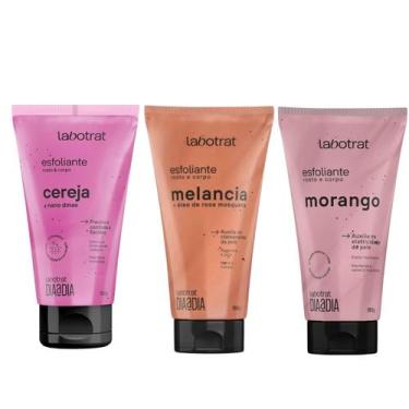 Imagem de Kit com 3 Esfoliantes Corporais e Faciais Dia a Dia Labotrat 150g Cada