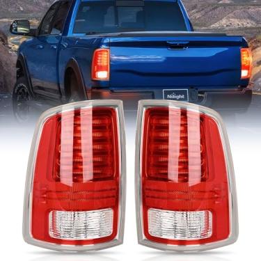 Imagem de Nilight Conjunto de lanterna traseira compatível com Dodge Ram 1500 2018 Ram 2500 3500 de fábrica 3500 3500 LED de fábrica estilo original do motorista e luz traseira do lado do passageiro substitui