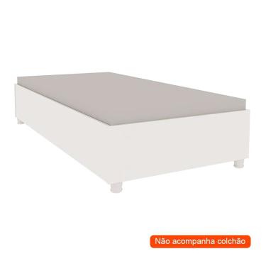 Imagem de Base para Cama Box Solteiro Mônaco Neve