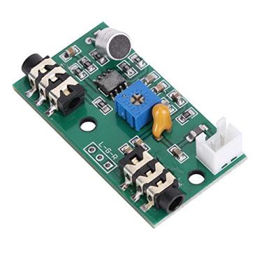 Imagem de A Amplificador do Amplificador da Placa de Microfone Amplificador de áudio de áudio Ganho Ajustável DC 26 10V para Bate - por Voz Computador Cinza