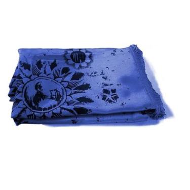 Imagem de Cortina Cetim 7 Metros Sem Bando - Azul - TWT