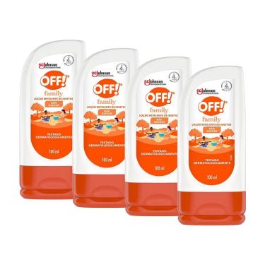 Imagem de Kit 4 Repelentes Loção Off! Family 100ml cada