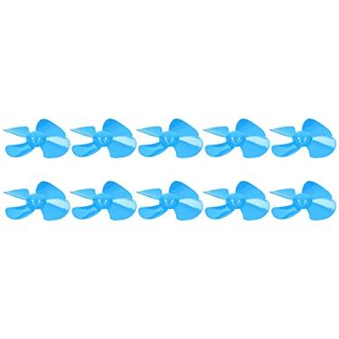 Imagem de Hélice de Plástico de Forte de 40mm para Kit de Modelo de Barco para Construtores de Modelos DIY Brinquedos Branco/amarelo (Azul)