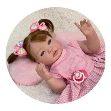 Imagem de Bebe Reborn Princesa Banho Silicone Realista Menina Linda - Ana Dolls