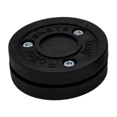 Imagem de oshhni Roller Hockey Puck Training Puck Practice simples para usar o hóquei de hóquei de gelo profissional Puck Puck para treinar atletas, Preto