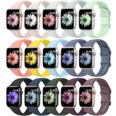 Imagem de Pulseiras de Relógio Apple Watch SuperNana - 15 Unidades de Silicone M