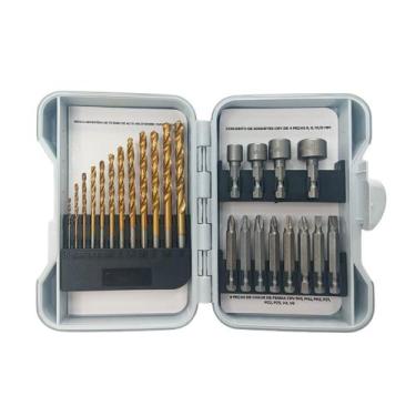 Imagem de Conjunto de Brocas e Bits 24 peças Luatek Modelo LWJ-196