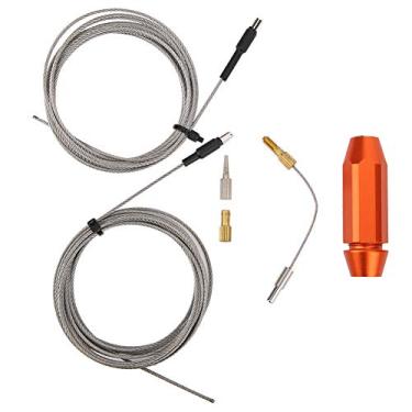 Imagem de plplaaoo Estrutura de bicicleta ferramenta de linha interna ímã de tubo de óleo guia de fio guia de fio de liga de alumínio liga de alumínio CNC ímã poderoso