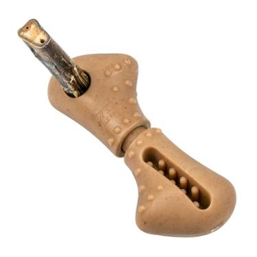 Imagem de Tall Tails Suporte de bastão e brinquedo de mastigar para cães – com cheiro de bacon, grande, suporte de petiscos ajustável para palitos de bully e petiscos para espalhar, reduz asfixia