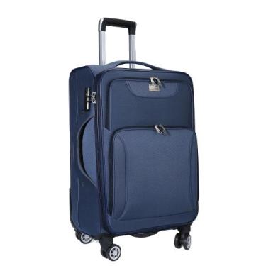 Imagem de Mala De Viagem Grande 32kg Com Cadeado TSA Cruzeiro, Azul