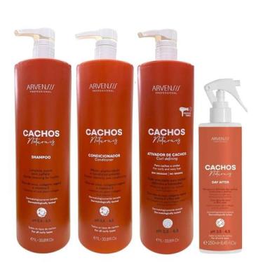 Imagem de Kit Arvensis Professional Cachos Naturais -Shampoo 1L + Condicionador 