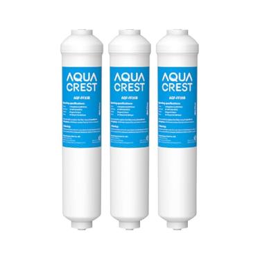 Imagem de AQUA CREST Filtro de água em linha GXRTDR, substituição para GE® GXRTDR, Samsung DA29-10105J, Whirlpool WHKF-IMTO, reduz cloro, flúor, 3 filtros (a embalagem pode variar)