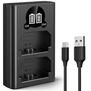 Imagem de K&F Concept Carregador NP-FZ100, carregador de bateria USB duplo para Sony A6700, compatível com câmeras Sony A7iv, A7C, A7III, A7RIV, A7Siii, ZV-E1, FX3, FX30, Alpha 9 II, A9S, A1