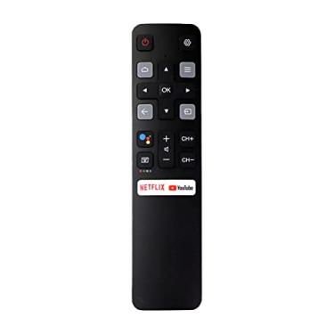 Imagem de GHUST RC802V FNR1 Controle remoto de voz de substituição universal para TCL Smart TV 40S6800 40S6800FS 43P30FS 43S434 43S6500 43S6500FS 43S6510FS 43S6800FS 49P30FS S65000 49S6500FS 49S6510FS 49S6800
