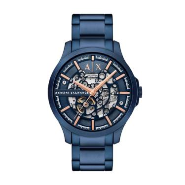 Imagem de A|X ARMANI EXCHANGE Relógio masculino automático de aço inoxidável azul (modelo: AX2457), Azul