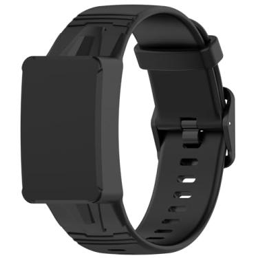 Imagem de AWADUO Pulseira de silicone compatível com WHOOP 4.0 de silicone macia e durável com acessório de smartwatch de liberação rápida (preto)