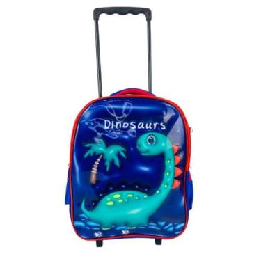 Imagem de Dinossauro kit mochila meninos escolar estojo e lancheira - Yeet