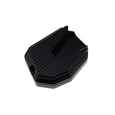 Imagem de Acc-Creativity Suporte de pé de motocicleta com ampliador lateral para placa de extensão compatível com HONDA PCX125 PCX150 2018 2019 (preto)