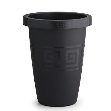 Imagem de Vaso De Planta Grande 14,5 Litros Tacho Grego Plástico Reforçado 39x29 - Plasmont Cor:preto