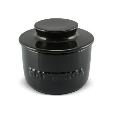 Imagem de Manteigueira Francesa De Cerâmica 250 G Preta Ceraflame