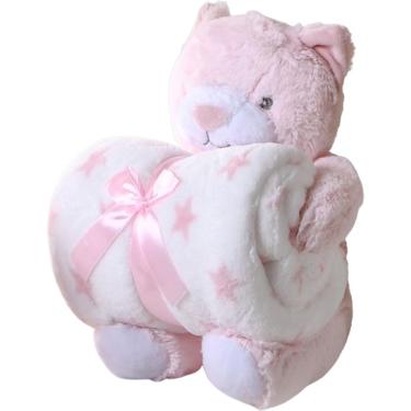 Imagem de Bichinho De Pelúcia Premium Com Manta New Bebê 100x75cm