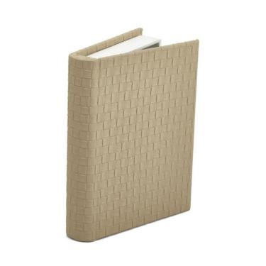 Imagem de Livro Caixa Em Mdf Com Revestimento Em Pu Bege Mart 20x14,5cm