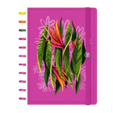 Imagem de Caderno de Disco ISCOOL Grande Flore(Ser) Botânica Rosa Primavera