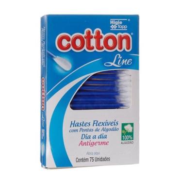 Imagem de Hastes Flexíveis Cotton Line Dia a Dia 75 Unidades Antigerme