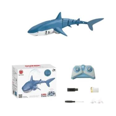 Imagem de Brinquedo De Tubarão RC Infantil 24G Simulação Submarino De Controle R